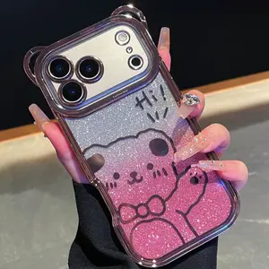 Cute Cartoon Soft Case Full Camera Protection, Shockproof Phone Cover Compatible with iPhone 17/16/15/14/13/12/11 Plus Pro Max