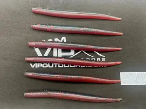 6"  Motor Oil/Red Eel  (Single Bait)