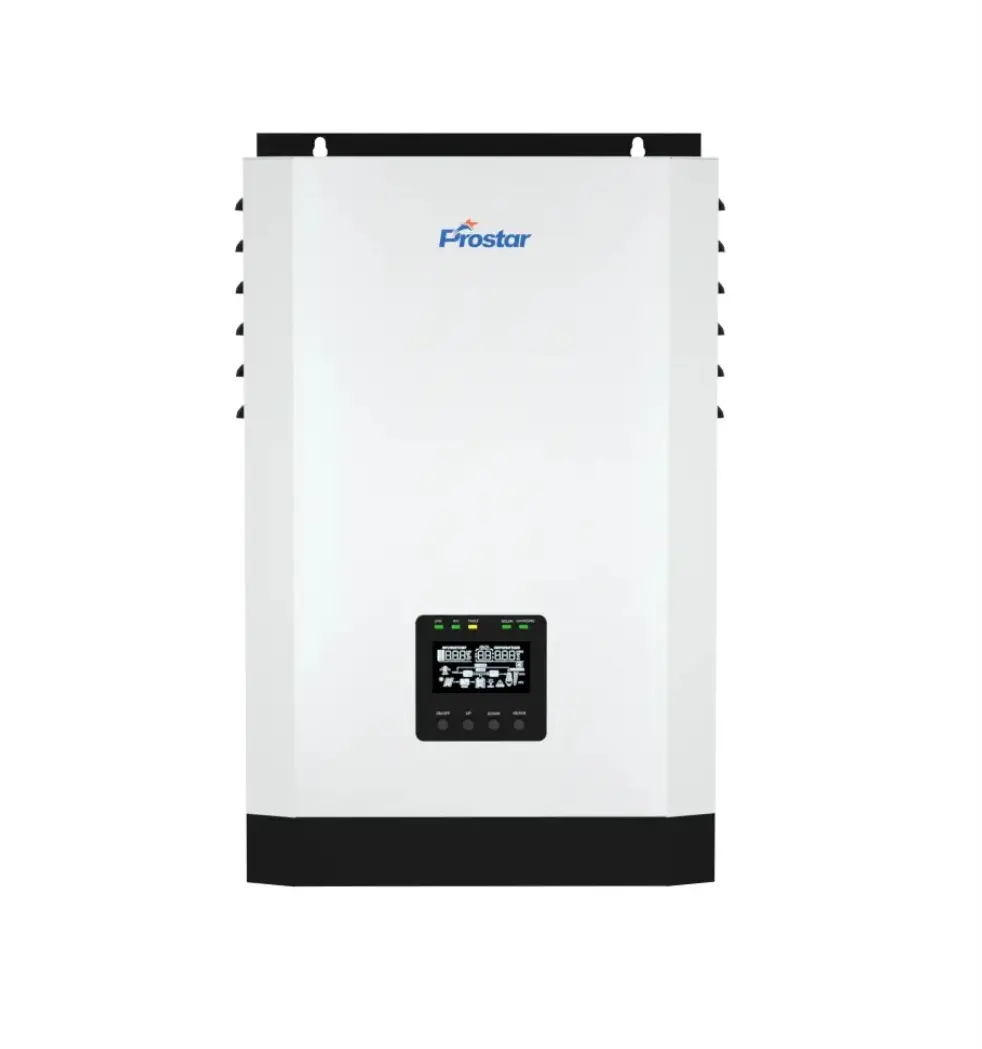 Prostar Heavy-duty 5000W 48V Low Frequency with 15000W Peak Power Pure Sine Wave Solar Hybrid Inverter - Off-Grid Single Phase, 60A MPPT Controller, Compatible with 48V Batteries, 1 Year Warranty