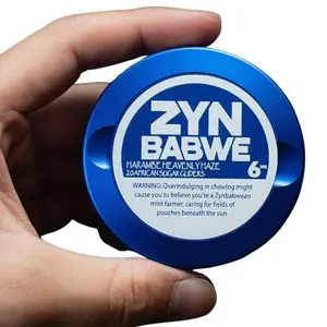Metal Zyn Can, ZynBabwe, Addicted Zyn, Snus can, dip can, Metal dip can, groomsman gift, bachelor gift, Zyn user, custom Zyn can Aluminium Lightweight Case Organiser Canister Tin Shiny Bottles Lighter