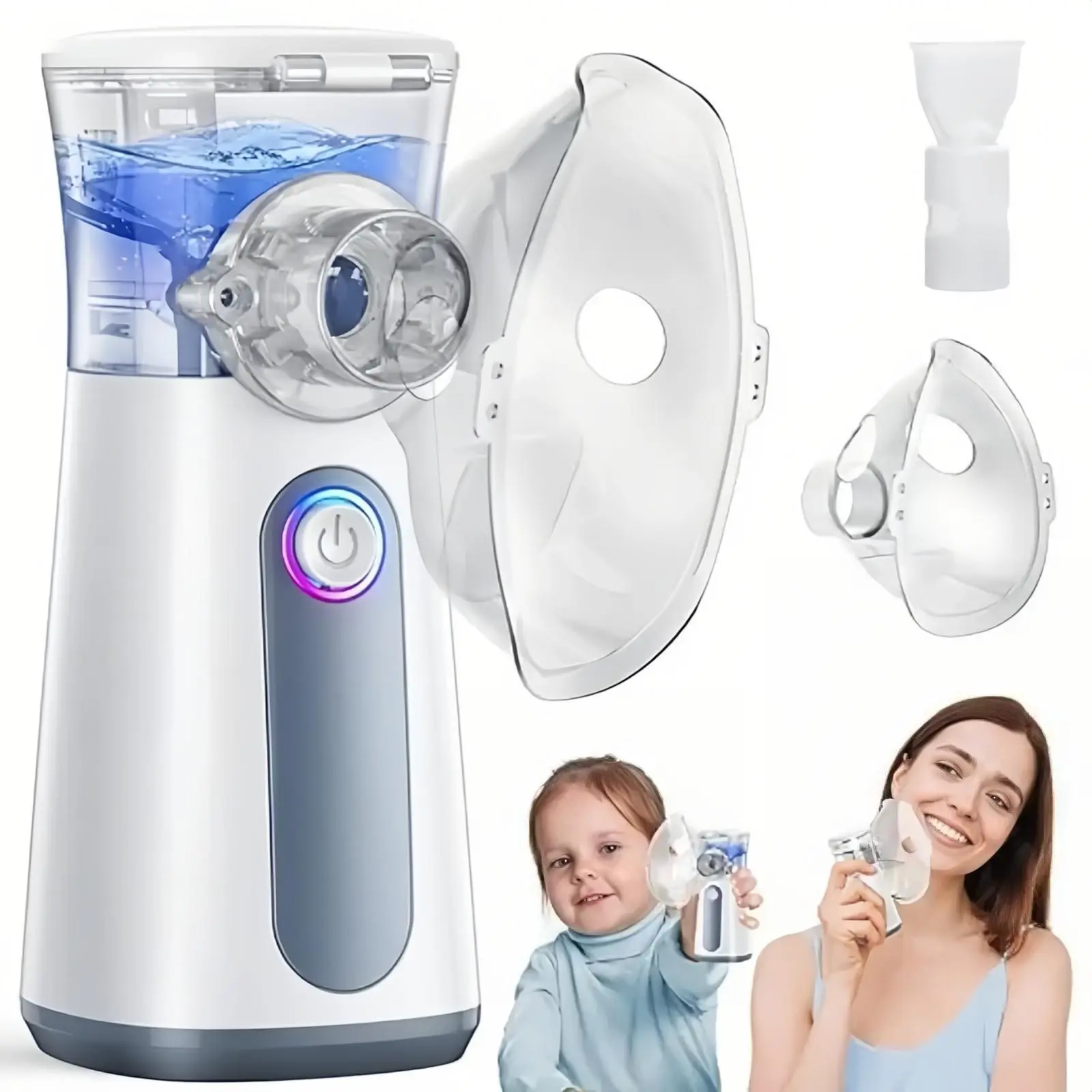 Ultrasonic Air Humidifier, Cool Mist Humidifier, 1 Box Rechargeable 3 Modes Useful Air Humidifier, Personal Care Appliances for Managing Breathing Problems & Improving Air Quality