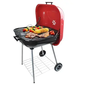 Alpine Cuisine Charcoal BBQ Grill 22x33.9in Portable for Outdoor Cooking Tailgating Camping Patio