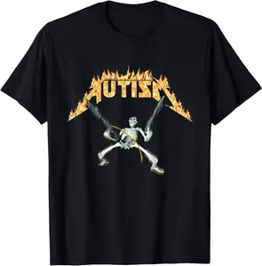 Autism Skeleton Meme Funny Men Women Kids T-Shirt