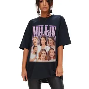Millie Bobby Brown Eleven Fan T-Shirt - British Actress Homage Tee For Fashionable Fans Cotton Fit