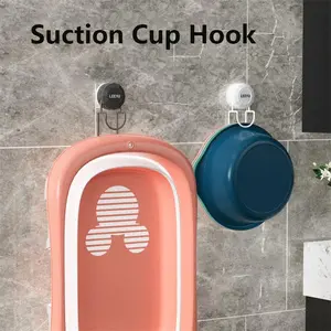 No-Drill Rotating Suction Hook, Bathroom Sink Holder, Storage Rack Organizer, Multi-Functional Hook, Easy Installation, Space-Saving Design