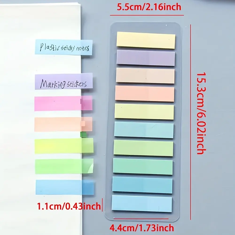 200/400/1000/2400 Sheets Random Colors Stickers, Assorted Stickers, Solid Color Index Self-Adhesive Sticky Notes, Sticky Note Tabs, Office School Stationery