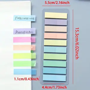 200/400/1000/2400 Sheets Random Colors Stickers, Assorted Stickers, Solid Color Index Self-Adhesive Sticky Notes, Sticky Note Tabs, Office School Stationery