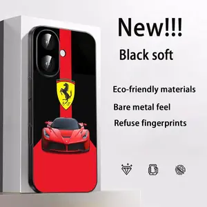 Ferrari cool sports car fashion pattern Phone Case For iPhone 17 16 e 15 14 13 12 Plus Mini Pro Max Air Soft black Protective Shockproof Cover