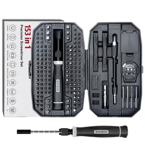 SHARDEN 153 in 1 Precision Screwdriver Set Computer Tool Kit, Laptop Screwdriver Kit Magnetic Electronic Screwdriver Set for PC, iPhone, Phone, PS5, PS4, Jewelry, Tablet, RC, Xbox Controller Repair