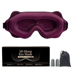 3D stereoscopic sleep eye mask, designed to extend eyelashes, with adjustable shoulder straps for molded masks at night, and a 100% light blocking eye mask, suitable for travel, yoga, and napping, Sleep Aid Products