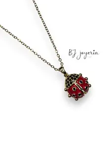 COPPER CHAIN WITH LADY BUG PENDANT (0024)