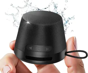 heetipuk M-7P IPX7 Waterproof Mini Bluetooth Speaker for Desk, Bathroom & Car, 11H Playtime, Powerful Sound and Punchy Bass, Lanyard, Portable Bluetooth Speaker, Small Bluetooth Speaker, Dustproof