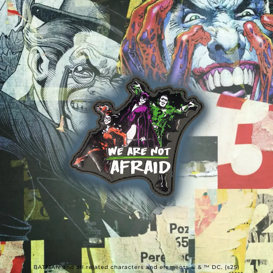 Warner Bros. DC Villains Themed Not Afraid Patch, Sewing Appliques Embellishments for Sewing Accessories & Haberdashery