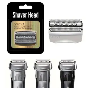 Compatible Series 7 Replacement Head, 70s Foil & Cutter Blades, Dry Wet Use, Men's Electric Shaver Head, Fits S7 720 730 790cc 760cc, No Skin Irritation, Hygienic Shaving, Smoother