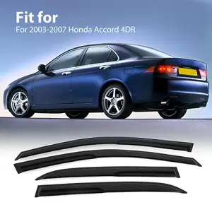 For 2003 - 2007 Honda Accord 4-Door Sedan: Window Visors, Rain Deflectors and Car Decals Auto Accessories Automotive Vehicle