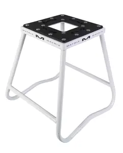 Matrix Concepts C1 Steel Stand w/ Anti-Rock Design for Dirt Bikes (White)