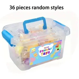 36pcs Mochi Squishy Toys, Kawaii Squishy Animals, Cute Squishy For Party Favors Classroom Prize Easter Fillers Fidget Toys Pack, Pinch Toys Gifts, Christmas Gifts, Style Random