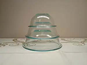 Set Of 3 Clear PYREX Bowls #325 2.5L #323 1.5L #322 1L