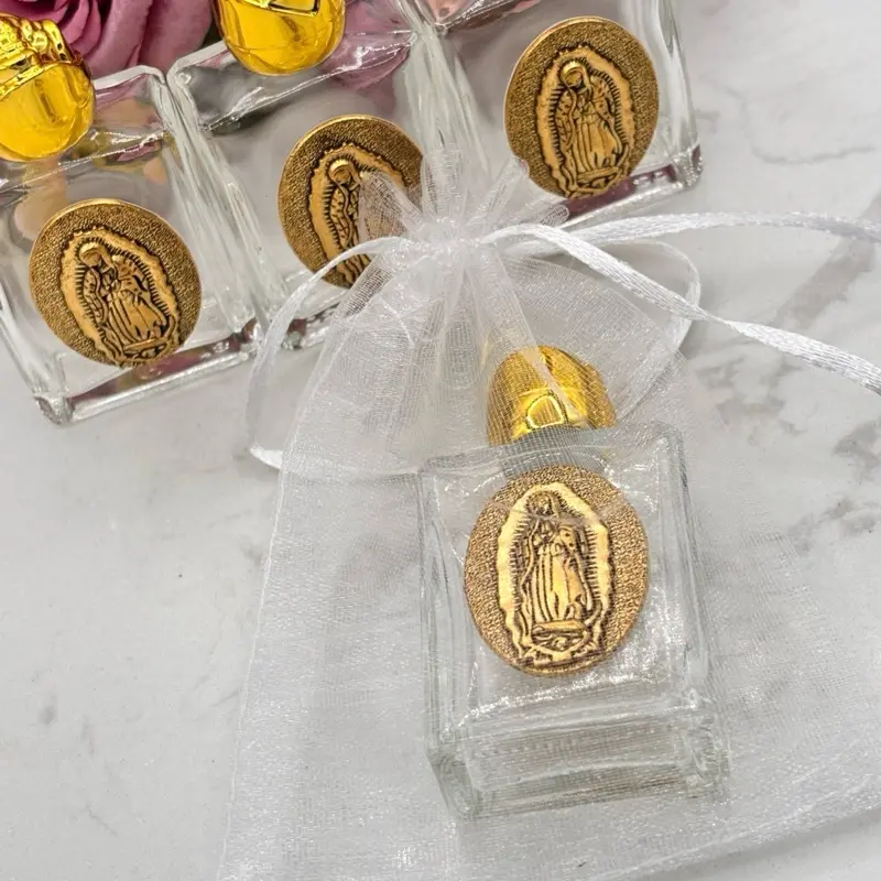 12pcs Baptism Pasty Favors, holy water glass bottle