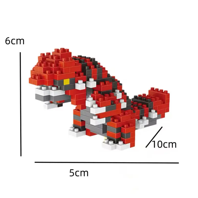 3 inch Groudon Nano Building Blocks Toy With Building Instructions