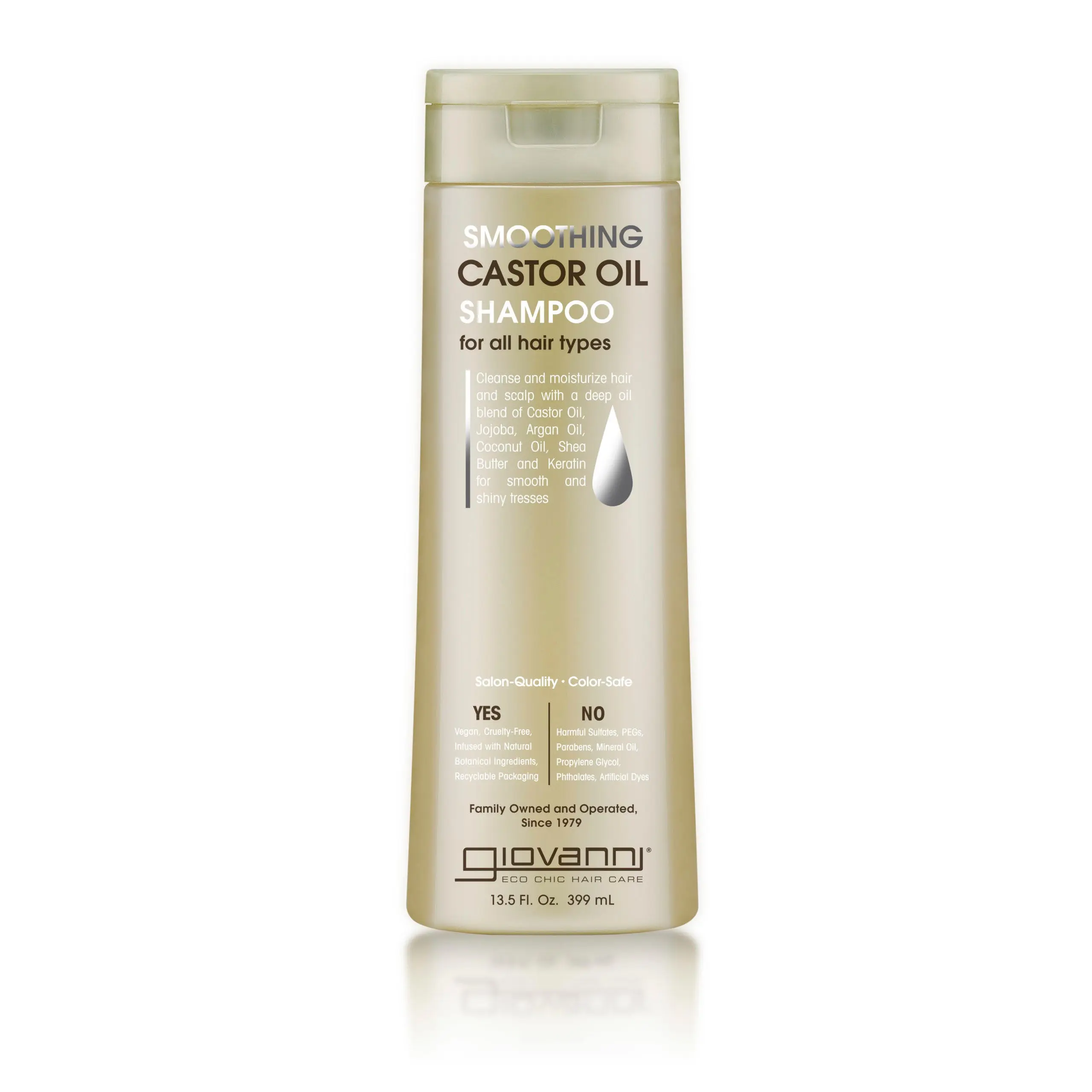 GIOVANNI SMOOTHING CASTOR OIL SHAMPOO - 2 Sizes