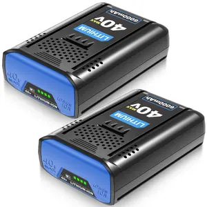 2-Pack 6.0Ah Kobalt 40V Replacement Batteries – Compatible with KB440-06, KB240-06, KB2540C-06, KB540-06, KB640-03 – For 40V Cordless Power Tools