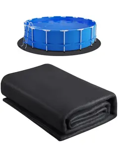 12ft Round Pool Liner Pad for Above Ground Pools Prevents Punctures and Tears, Durable Pool Mat Cushion Underlayment for Liner Protection, Easy to Install, Non-Slip, Weather Resistant, Long-Lasting