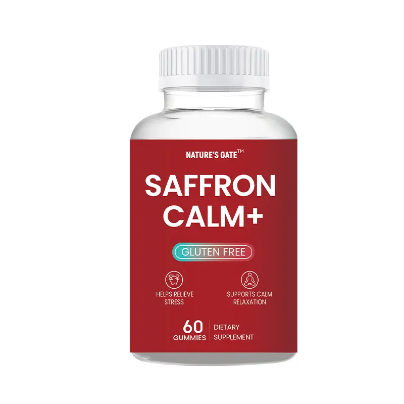 KOOVS Saffron Calm+ Gummies, Daily Wellness Chewables for Mood Balance, 60 Count | 30 Day Supply, boost immunity vitality, feminine balance capsules, heighten er