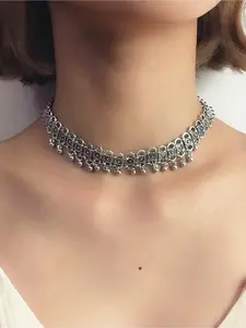 Bohemian Ethnic Style Fringe Bell Pendant Necklace, Vintage Simple Elegance Women's Vacation Party Versatile Necklace