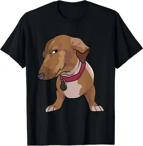 Casual Cotton shortsleeve tees Side Eye Dog Meme Funny Dog Giving Side Eye T-Shirt