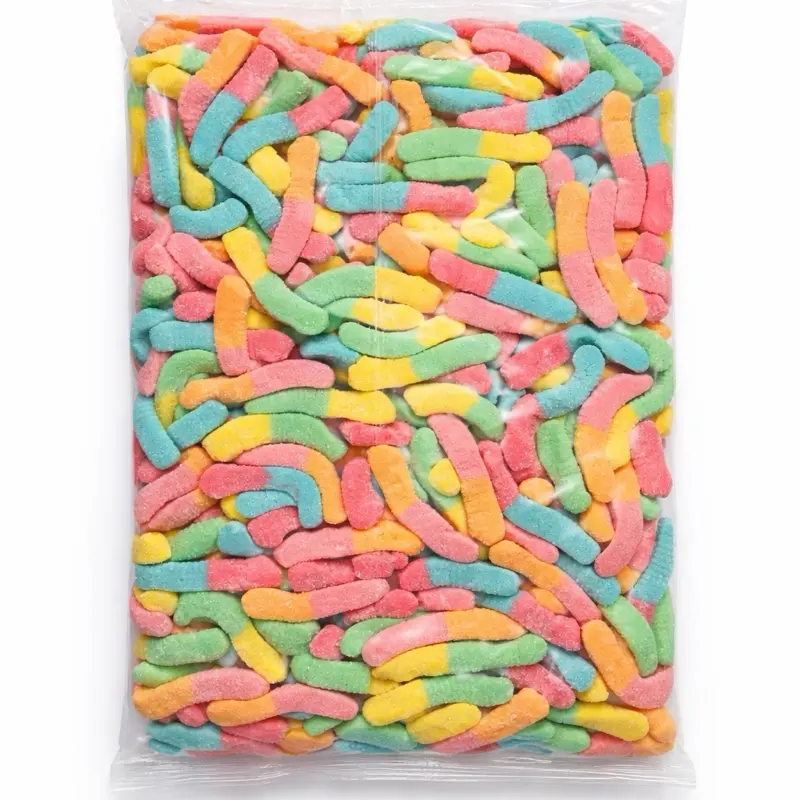 Jovy Neon Gummy Worms (5lbs)