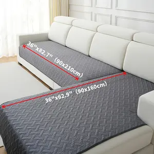 2pcs Soft Plush Sofa Covers for L Shaped Sofa and Chair, Non-Slip Design, Pet Friendly and Scratch Resistant Furniture Protection, Soft Sofa Protector