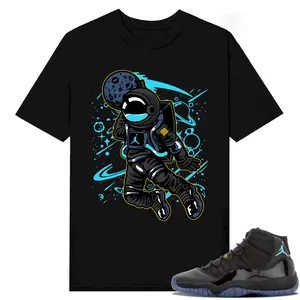Unisex T-shirt To Match Sneakers Jordan 11 Retro Gamma - Space-Jam. 100% Cotton for Casual Wear. Comfortable Summer Unisex T-Shirt to match Jordan Sneaker. Streetwear Style. urban outfitters