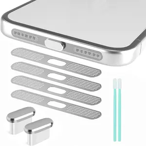 USB C Dust Plug, USB C Port Cover, USB C Plug Cover with Speaker Protector Dust Cover Compatible with  17 Pro -