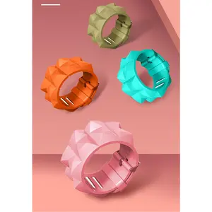 Adjustable Ankle and Wrist Weights with Silicone Strap, 250g Each, Removable Metal Inserts