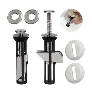 Universal Toilet Seat Bolt Kit Screws Quick Release Easy Install Toilet Seat Replacement Parts Toilet Cover Maintenance Fixing Accessories