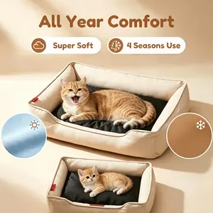 Soft Cozy Cat Bed, Washable Indoor Cat Bed, Cozy Hideaway for Cats, Pet Comforter, Ideal for Dogs & Puppies, Durable Design, Shaped Beds