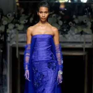 Bibhu Mohapatra Organza Strapless Gown  Formal Evening Luxury Designer Dress