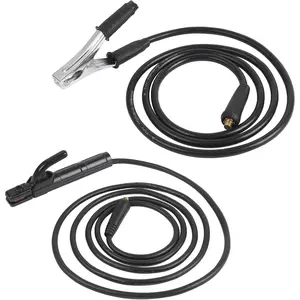 ARC Welder machine electrode holder welding Leads,Welding Ground Clamp,Welding Electrode Holder With Cable, Din 10-25 Connector,300A 16 ㎡   Copper Clad Aluminum Cable