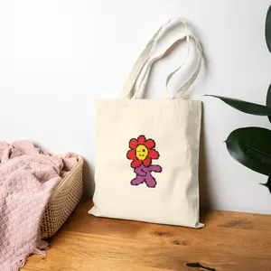 Pixel Flower Tote Bag