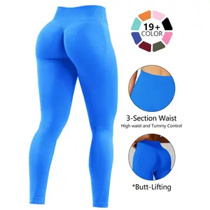 Seamless Compression Tummy Control Butt Lifting Leggings Women Mid Waist Yoga Pants Tightening Buttocks Lifting Fitness Leggings Suitable for Gym Workout Training Leggings