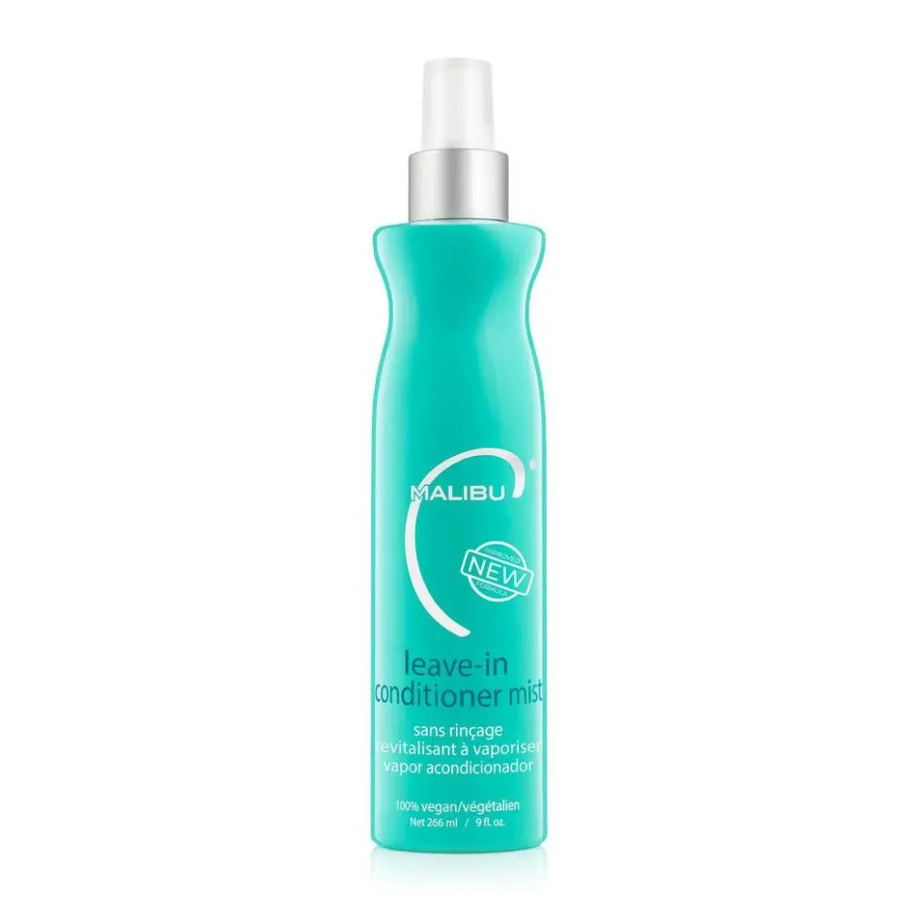 Malibu C Hydrating Leave-In Conditioner Mist - 9oz Gluten-Free UV-Protective Moisturizer for Color & Chemically Treated Dry Hair, Lightweight Formula to Hydrate, Anti-Frizz, Restore Health
