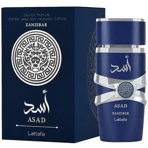 Asad Zanzibar By Lattafa 3.4oz EDP Spray for MEN Fragrance Perfume Scented Aroma