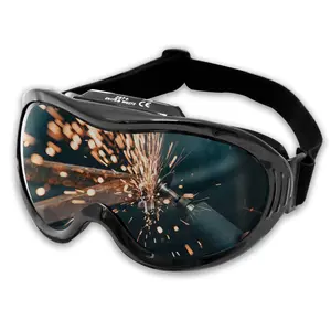 KwikSafety Black Welding Goggles (ANTI-FOG, ANTI-SCRATCH) Shade #5 Infrared Flame Cutting Eye Protection ANSI OSHA Compliant - Model No.: KS1104