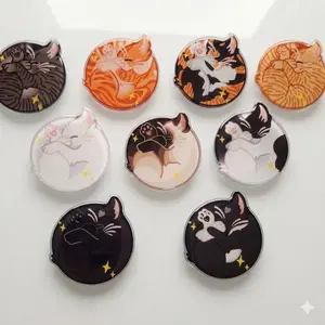 [NEW CATS UPDATED] Cute Cat Magnetic Phone Grip – MagSafe Grip Stand for Cat Lovers, Phone Holder, Kindle Grip