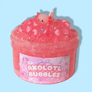 Slime Axolotl Bubbles Slime! Super Crunchy Slime!