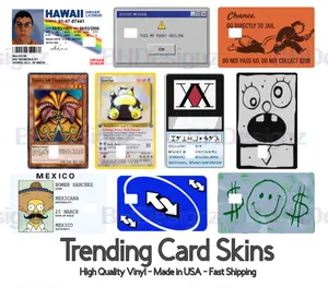 Credit Card Sticker Skin Custom Debit card Cover Pop Culture Trending Gift- Vinyl Waterproof - Made in USA - Big Chip Small Chip  - Funny Accessory Anime