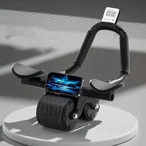 Abs Roller With Knee Pads & Timer