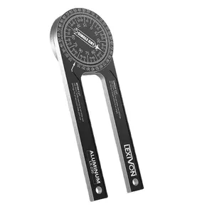 Aluminum Miter Saw Protractor | 7-Inch Rust Proof Angle Finder Featuring Precision Laser Engraved Scales Professional Miter Saw Protractor with Measuring Rulers for Angle Finder Carpentry, Crown Molding Tool & Baseboard building trade men dealsforyoudays