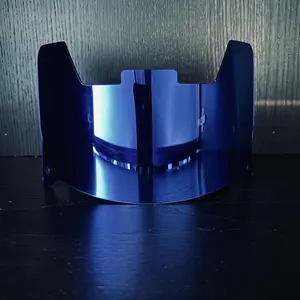 Chrome Football Helmet Visor and Helmet Clips